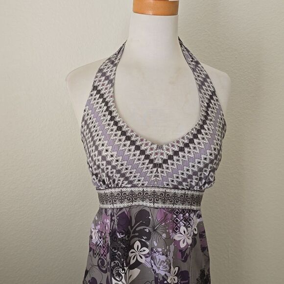 Athleta Purple and Gray Backless Dress size 8 - Picture 3 of 11